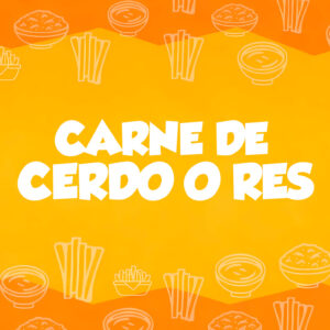 Carne de Cerdo o de Res con Salsa Jalapeño